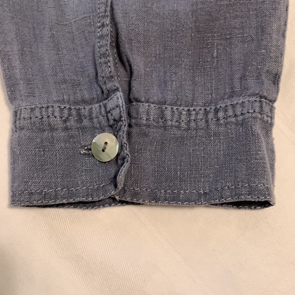 Willow 100% Linen Lagenlook Long Sleeve Layering Top - Picture 4 of 16